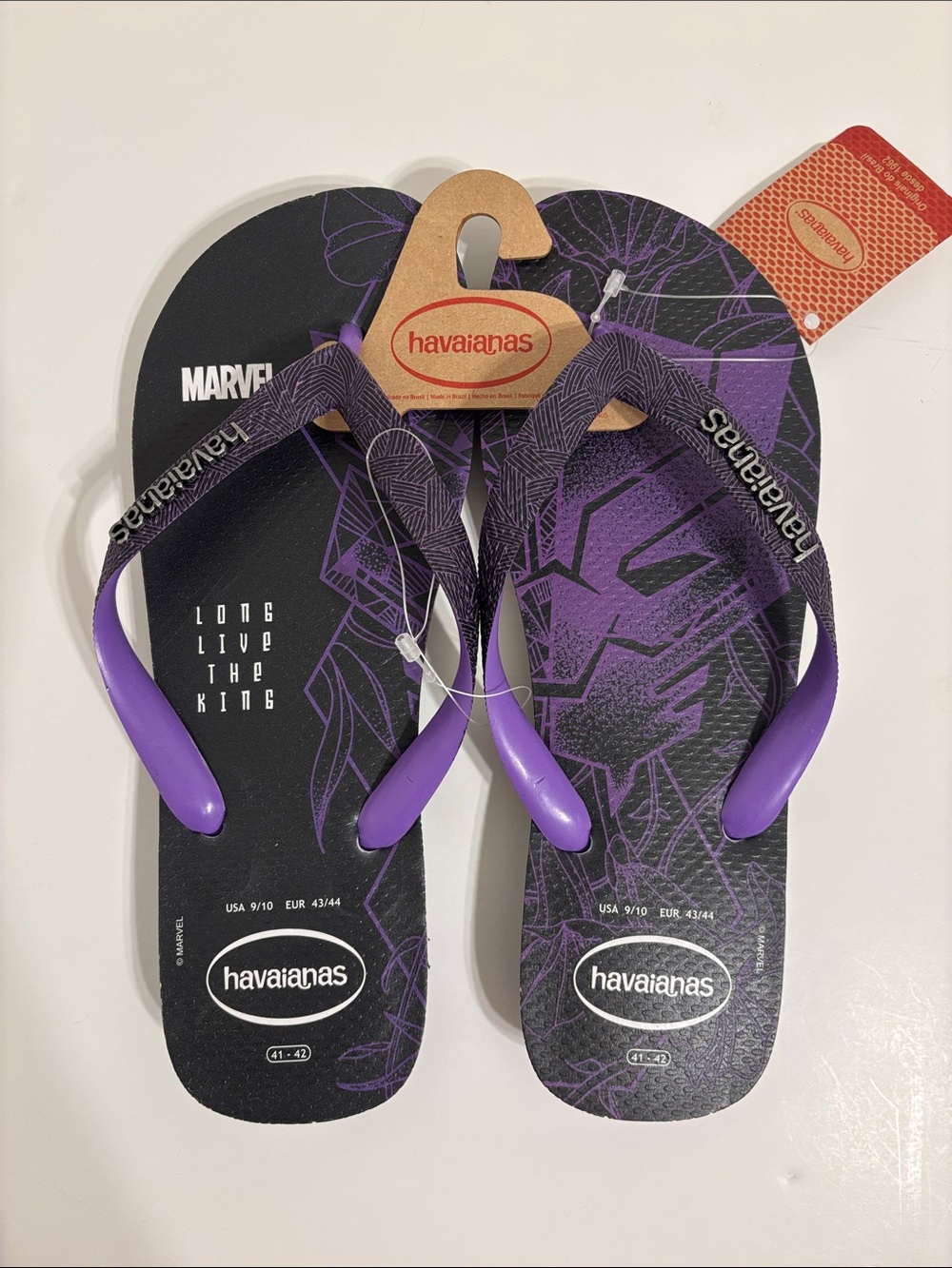 Men’s Havaianas Black Panther Flip Flops - 9/10